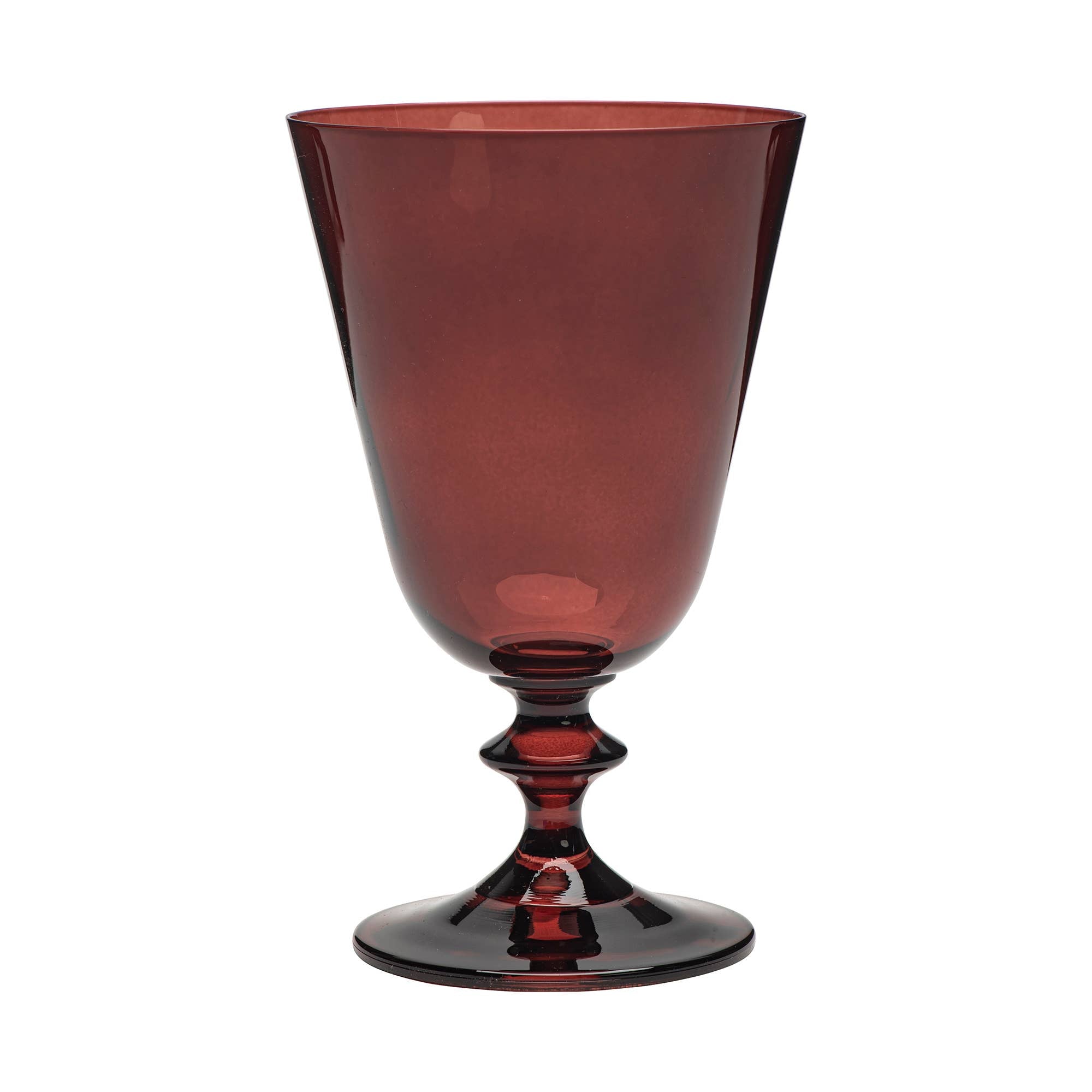 Deep Red Wine Glass