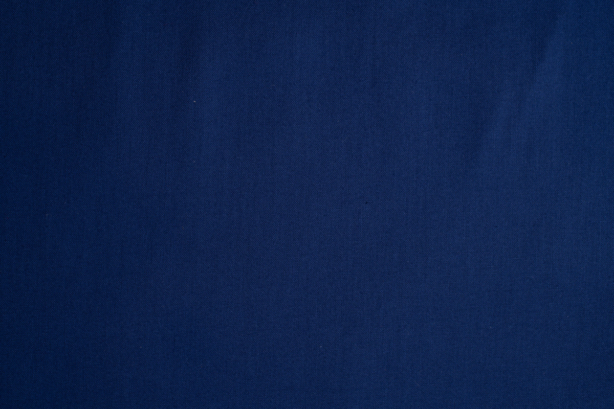 Blue Solid Cotton