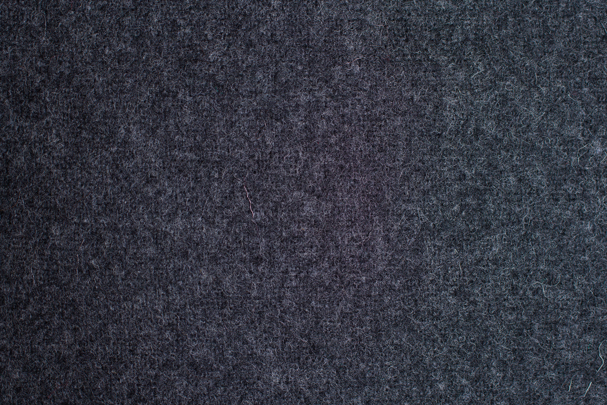 Heather Charcoal Grey Melton Wool