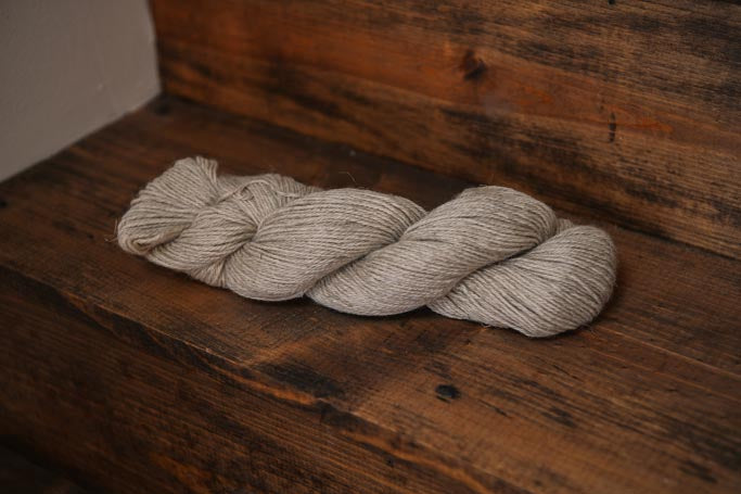 Undyed Yarn: Organic Wool Linen DK Knitting Yarn