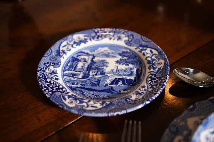 Spode Blue Italian 12 Piece Dinner Set