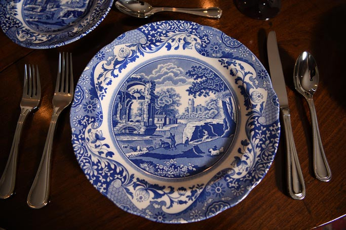 Spode Blue Italian Dinner Plate 10.5&quot;