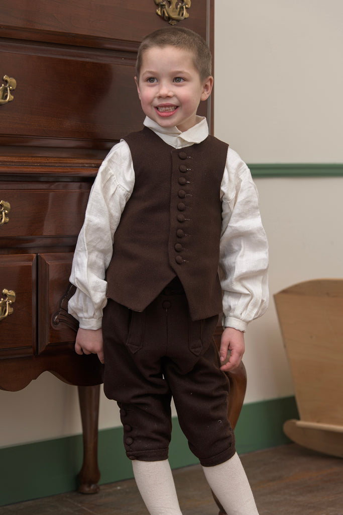 Boys Breeches | Brown Wool