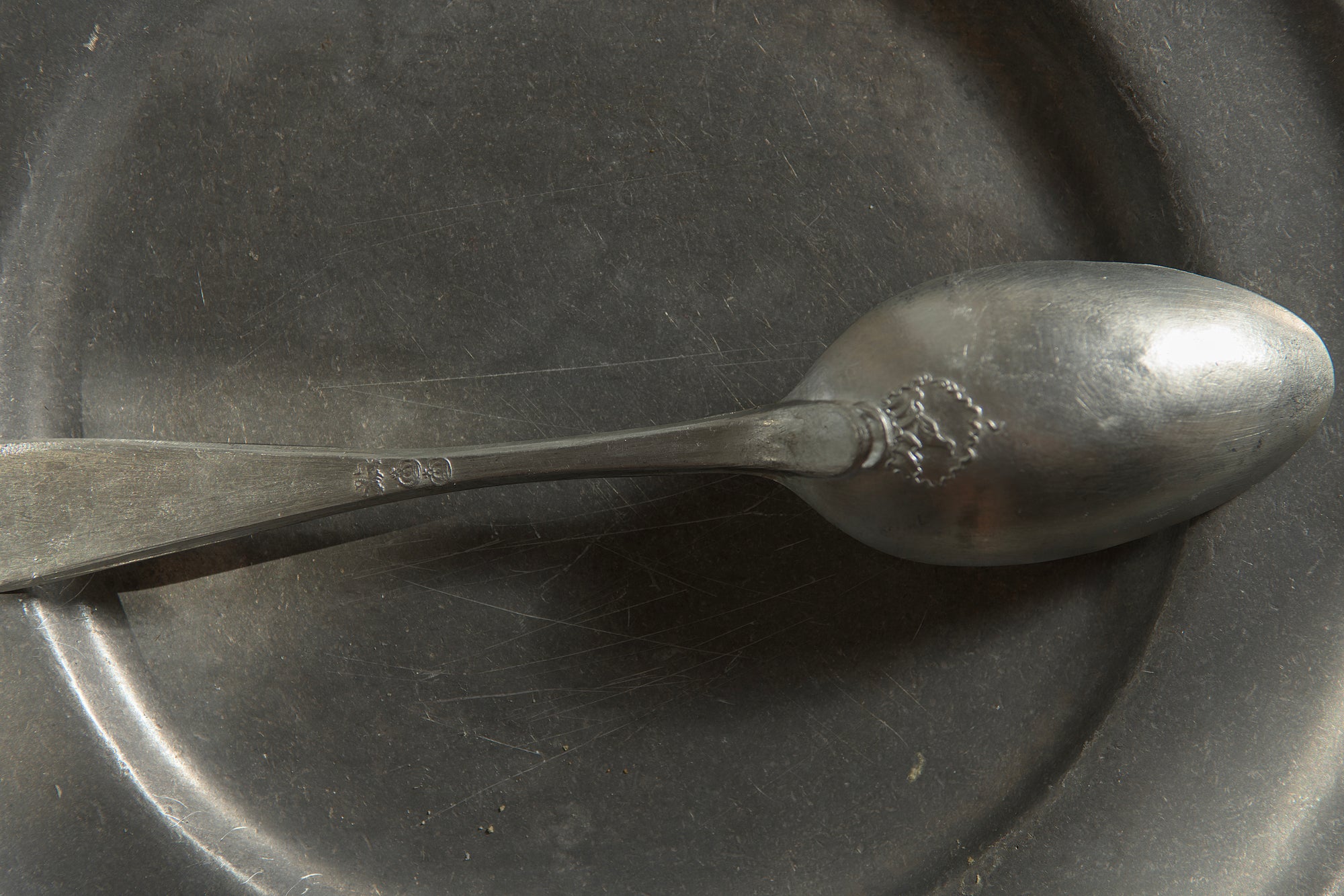 Bird's Nest Pewter Spoon