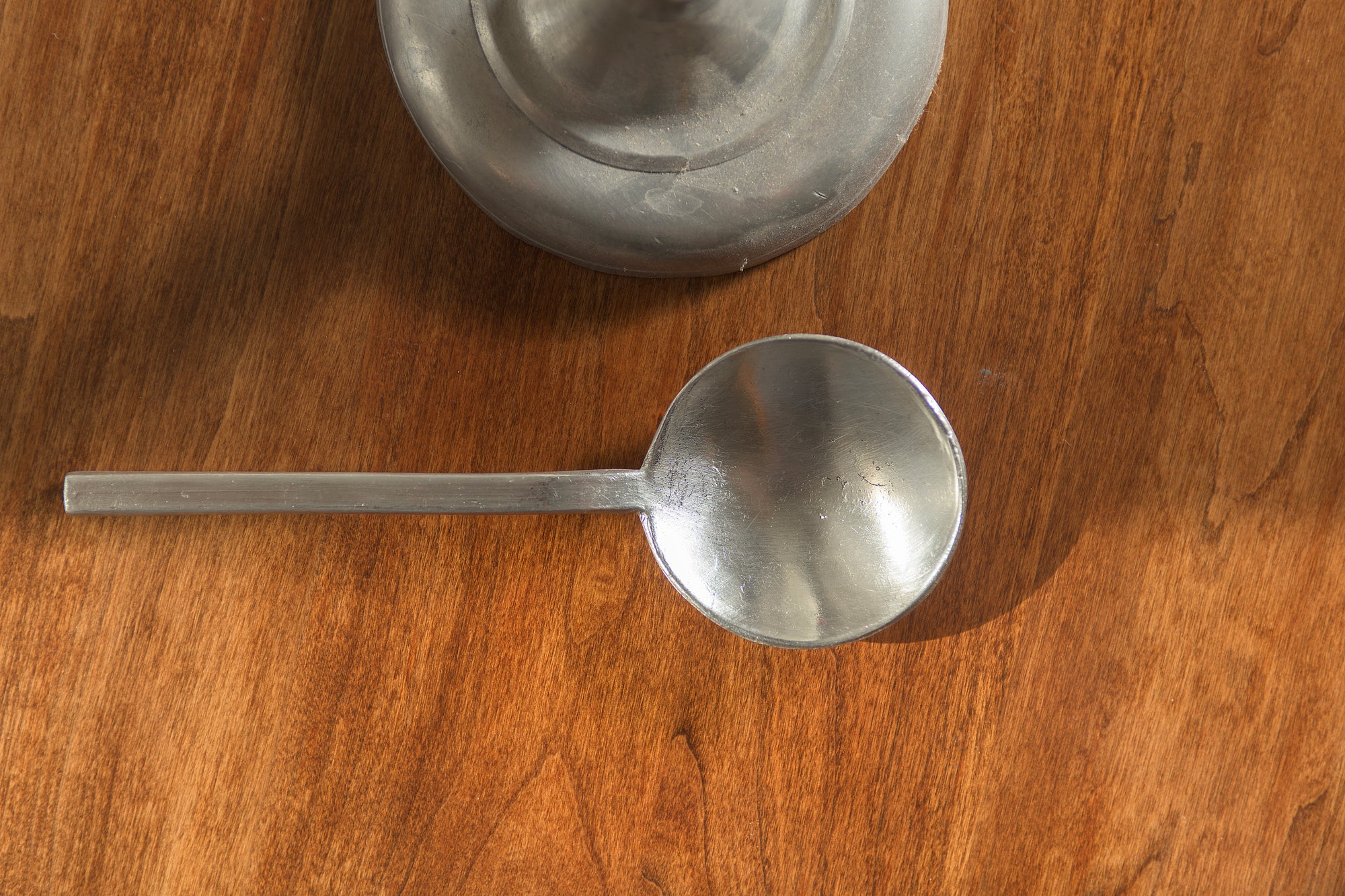 Round Pewter Spoon