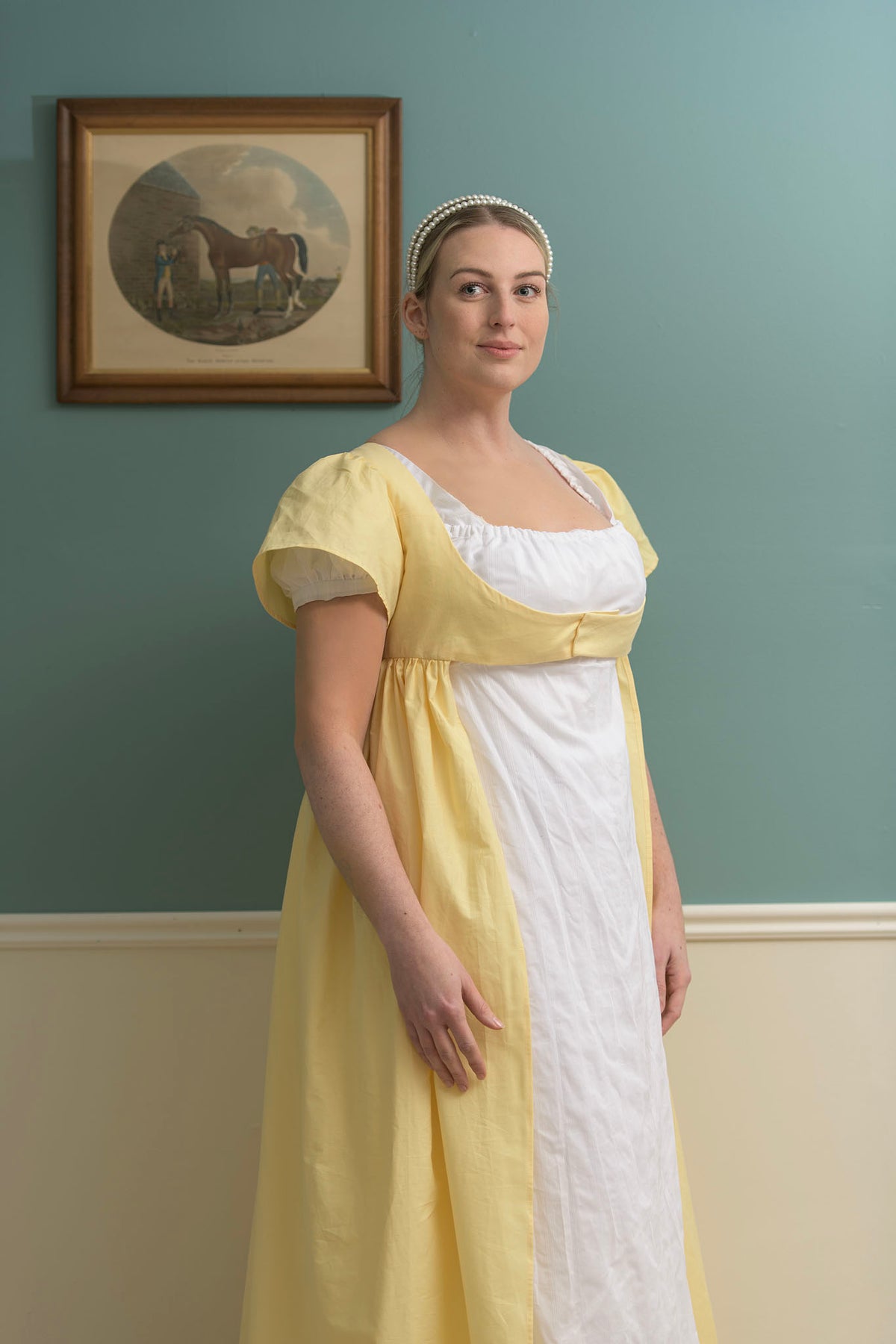 Cotton Open Robe | Yellow