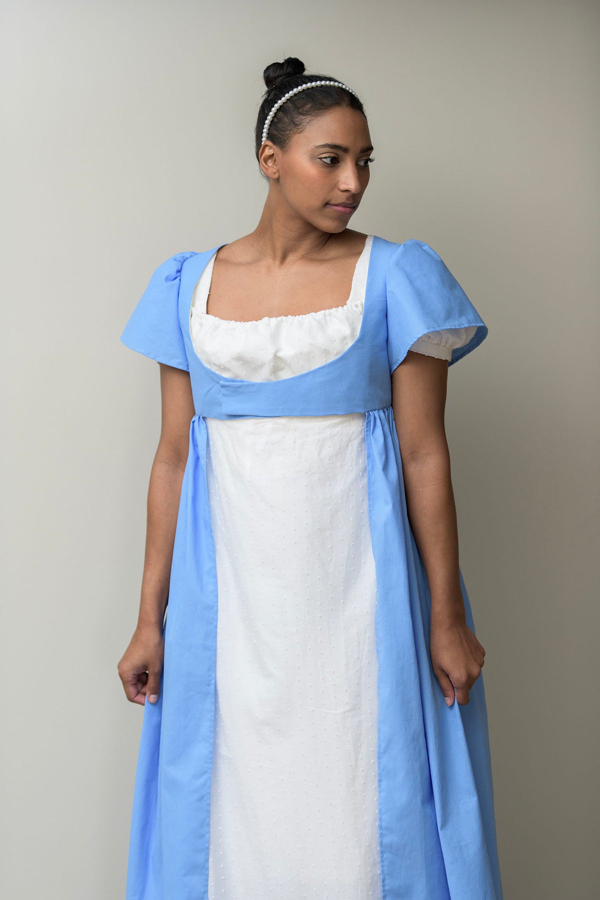 Cotton Open Robe | Light Blue