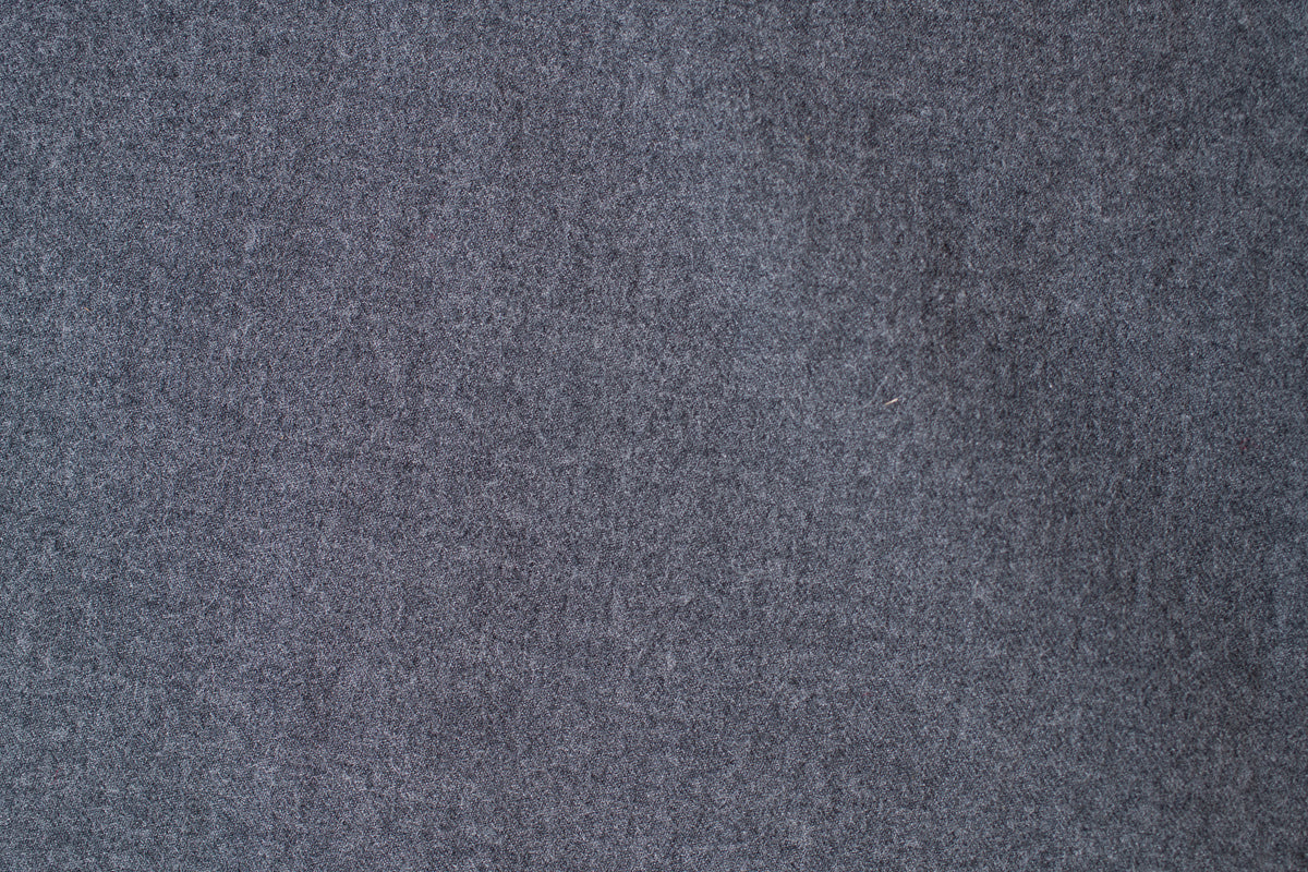 Solid Grey Medium Weight Fulled Wool