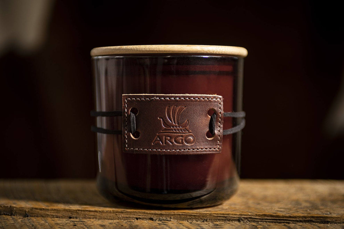 Rich Leather Candle