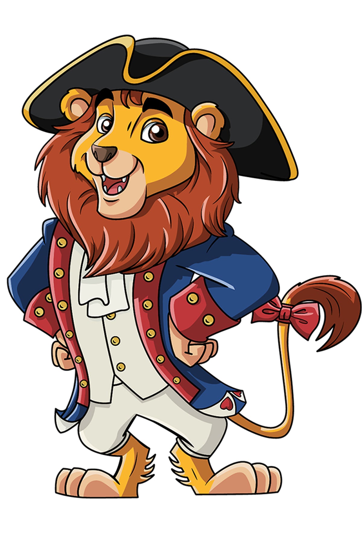 George the Lion Sticker - Blue