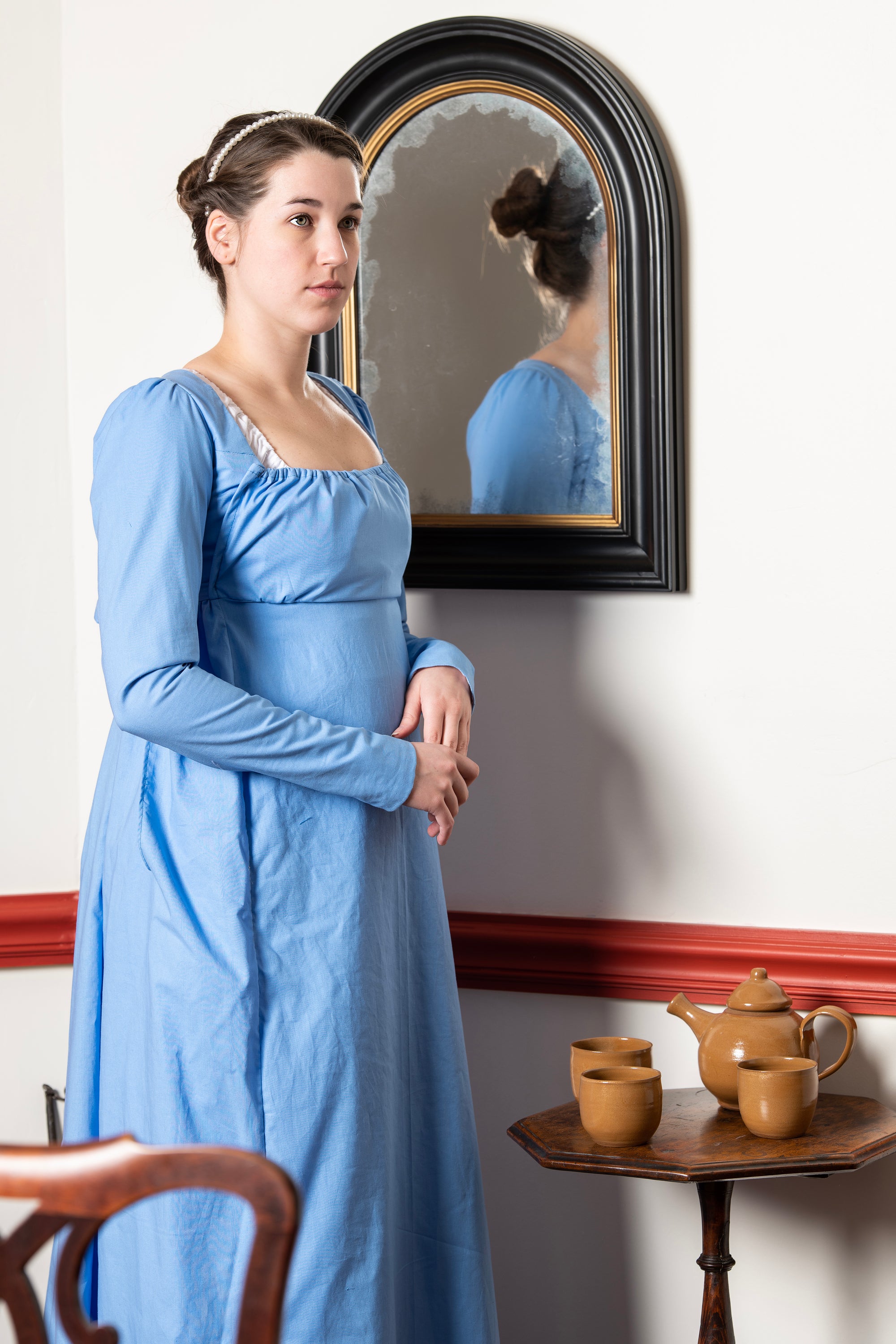 Light Blue Long Sleeve | Regency Gown