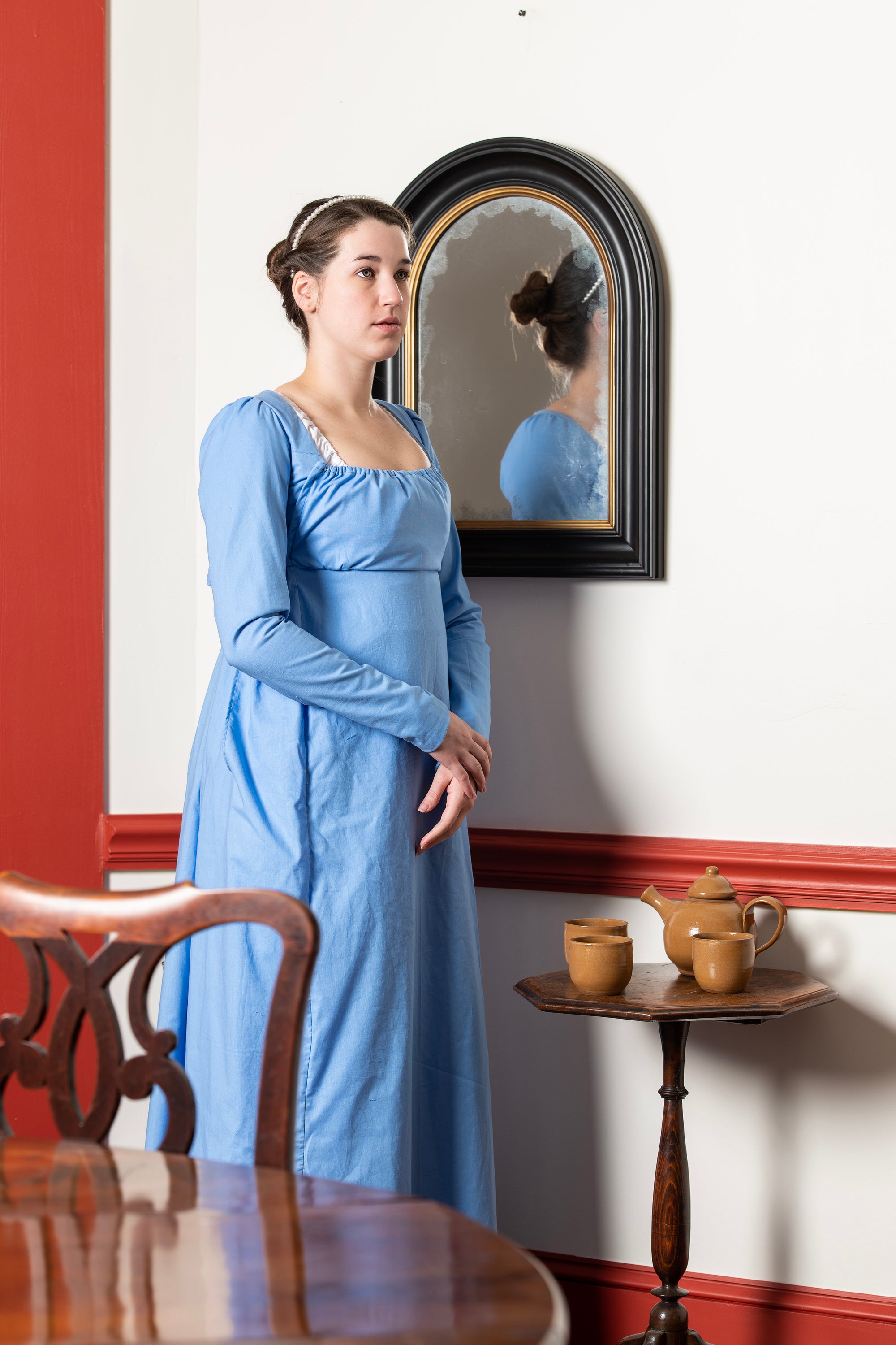 Light Blue Long Sleeve | Regency Gown